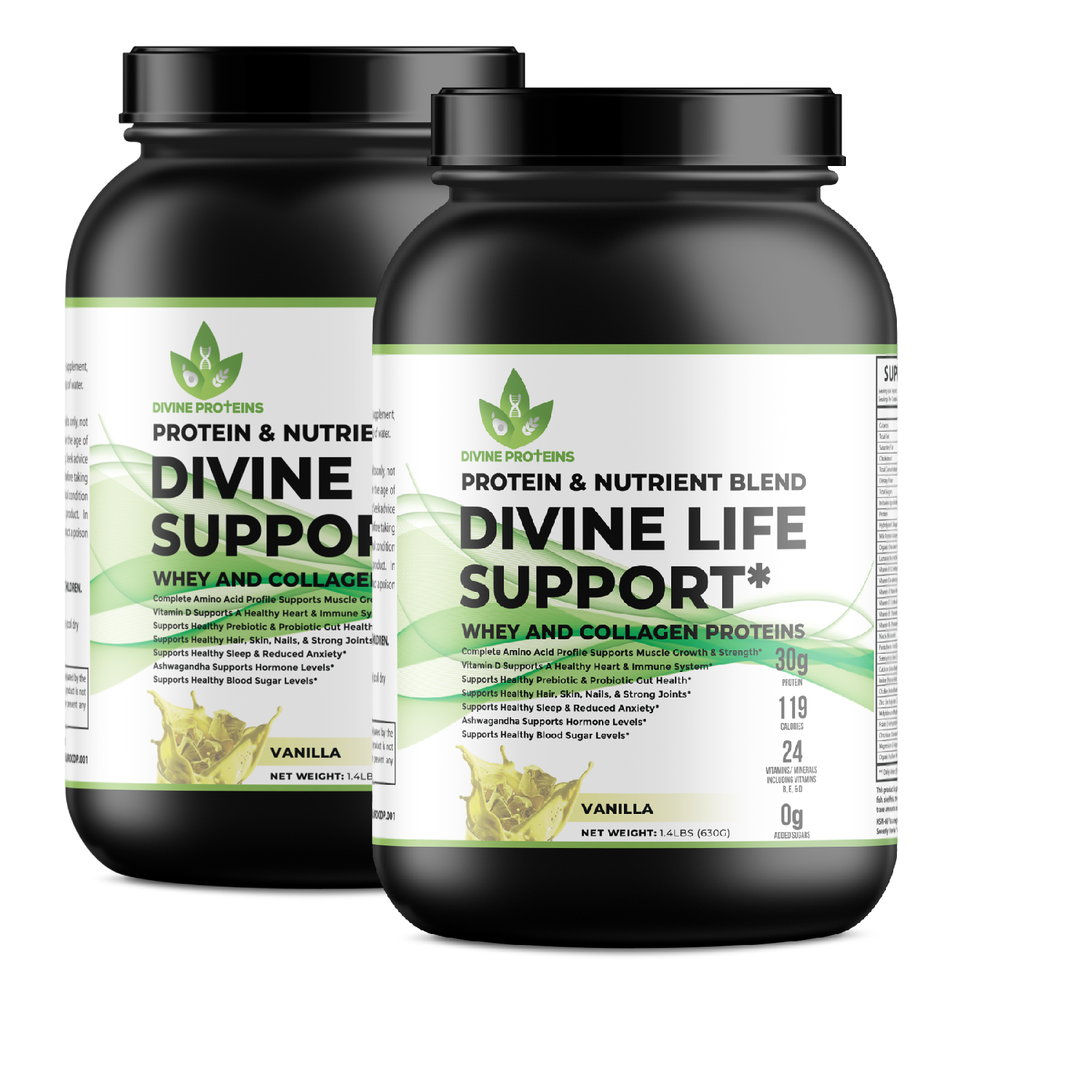 ✨ Divine Life Support – Whey & Collagen Protein + Complete Nutrient Blend 🌿💪 - 2 pack