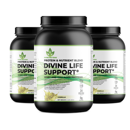 ✨ Divine Life Support – Whey & Collagen Protein + Complete Nutrient Blend 🌿💪 - 3 pack